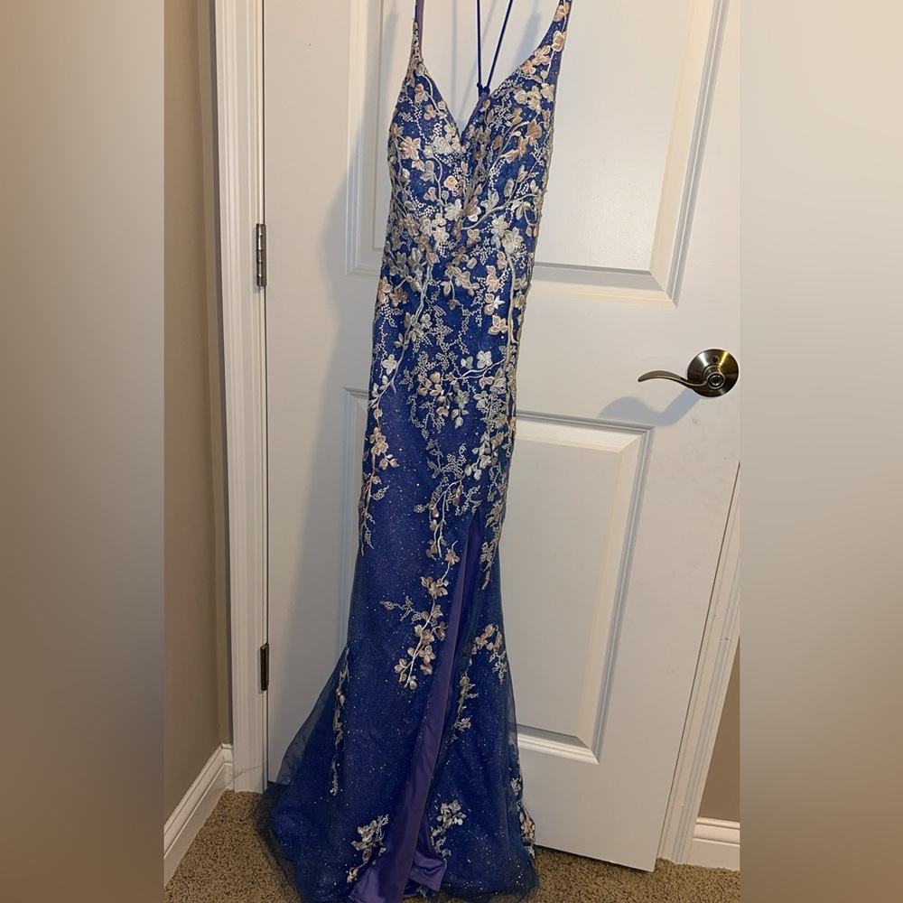 Blue prom dress